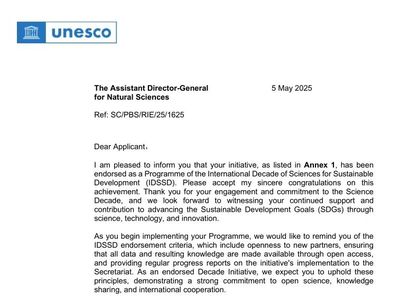 助力推动咸海流域可持续发展——新疆生地所牵头申报的国际计划入选联合国“科学十年”首批认可计划清单